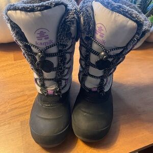 Kamik Kids' Gray and White Winter Boots